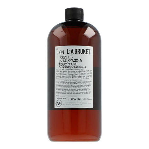 L:A BRUKET Cleansing 104 Refill Hand & Body Wash Bergamot/Patchouli